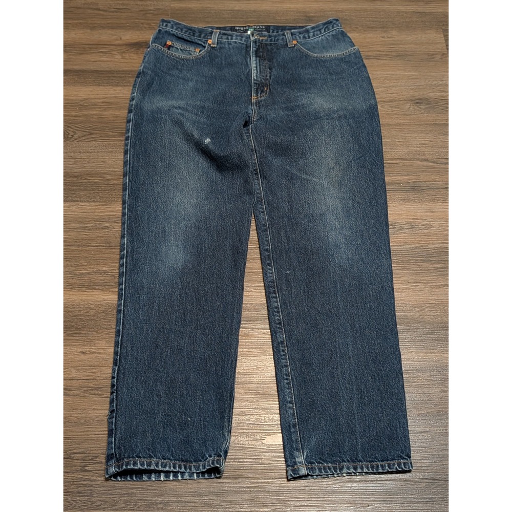 Vintage Guess Jeans Mens 36x30 Blue Classic Fit Straight Leg Denim 10001 90s